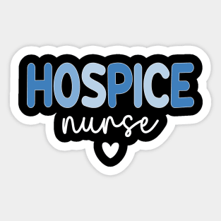 Retro Hospice Nurse Print For Nursing Student Hospice Nurse Sticker